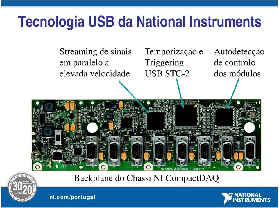 Temporização e Triggering USB STC-2 Autodetecção
