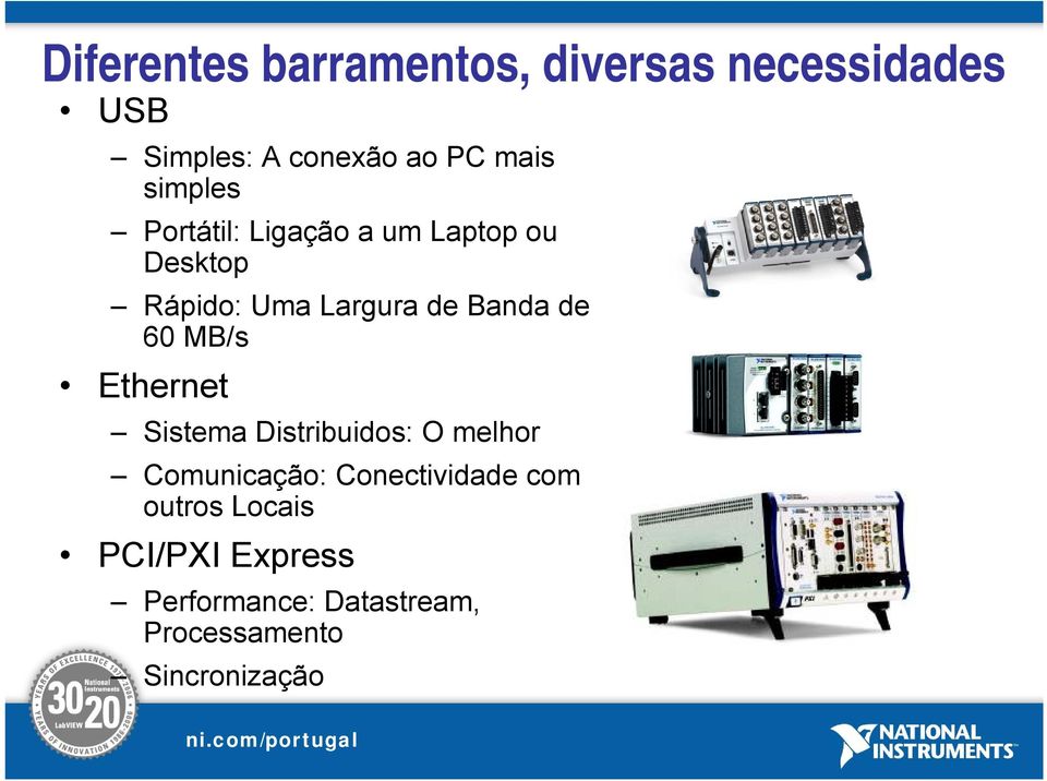 60 MB/s Ethernet Sistema Distribuidos: O melhor Comunicação: Conectividade com