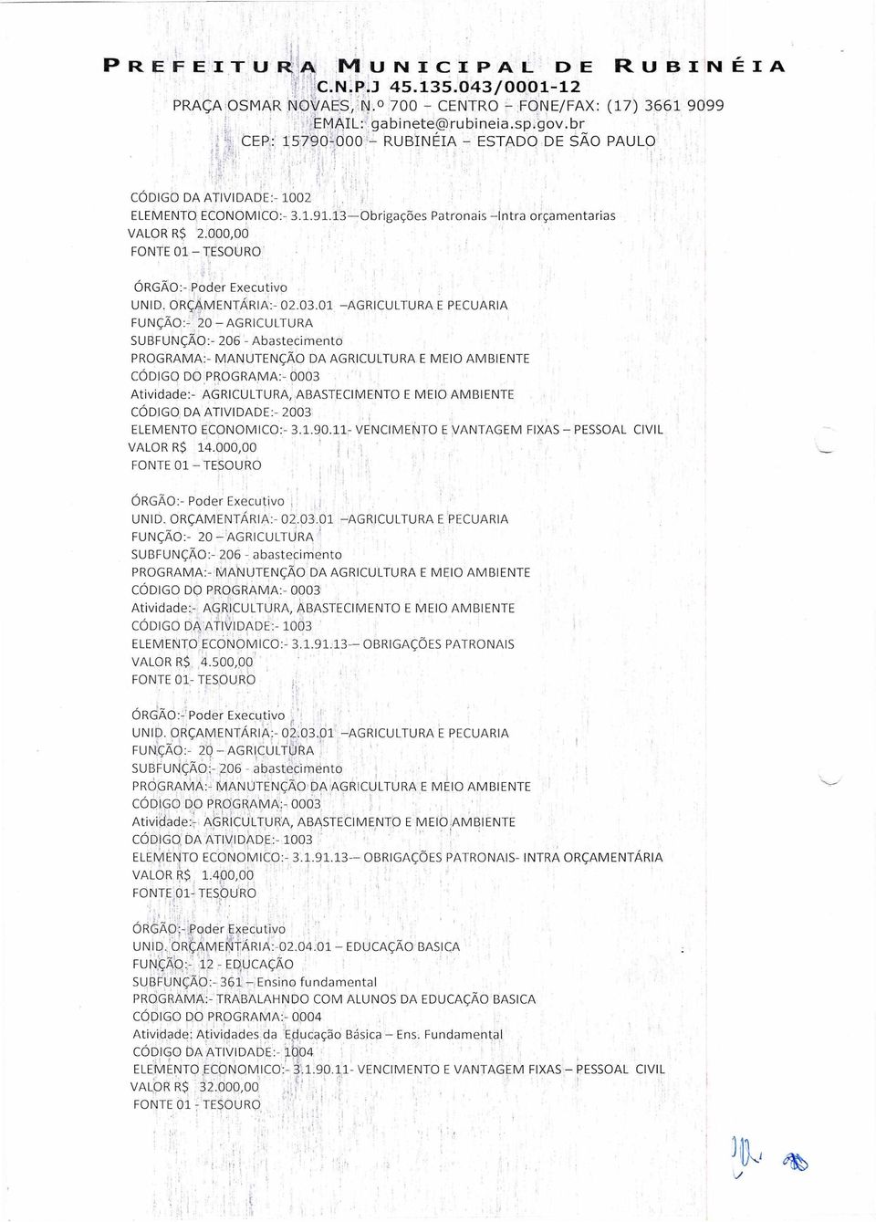 000,00 FONTE 01 TESOURO UNID. ORÇAMENTÁRIA:- 02.03.