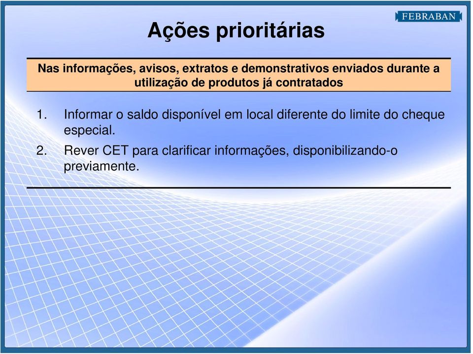 Informar o saldo disponível em local diferente do limite do cheque