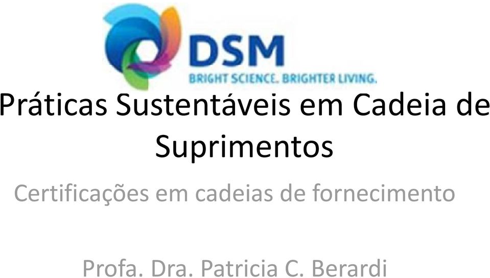 Certificações em cadeias de