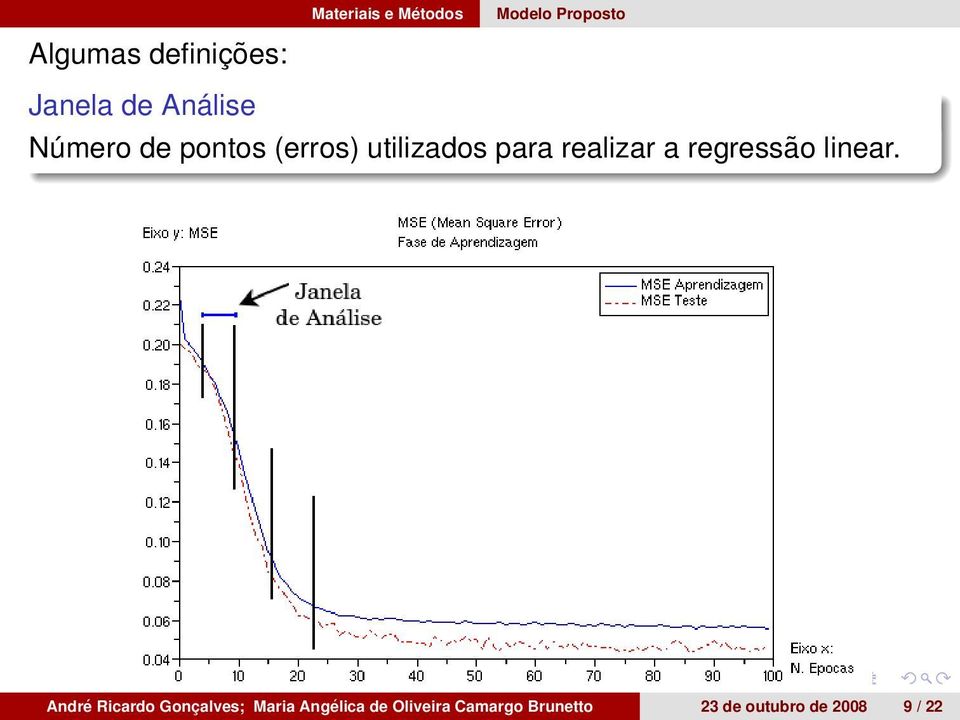 realizar a regressão linear.