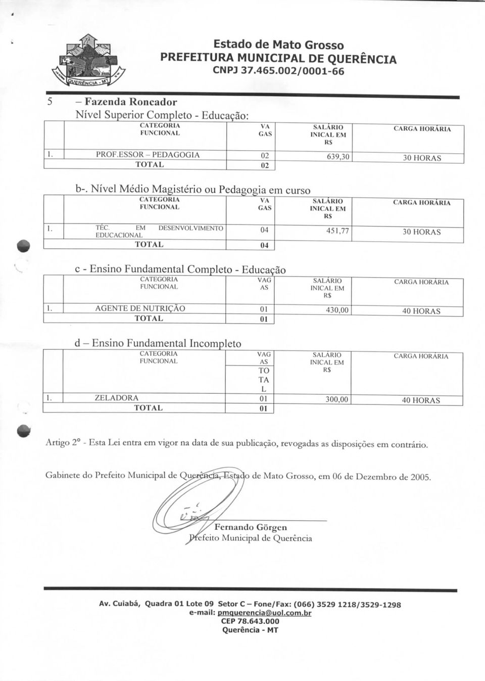 em vigor na data de sua publicação, revogadas as disposições em contrário.