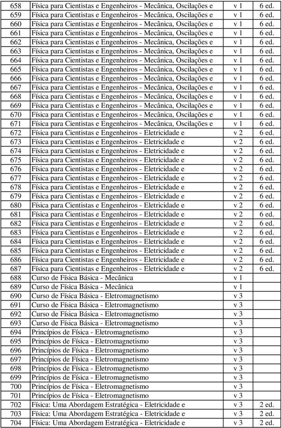 662 Física para Cientistas e Engenheiros - Mecânica, Oscilações e v 1 6 ed. 663 Física para Cientistas e Engenheiros - Mecânica, Oscilações e v 1 6 ed.