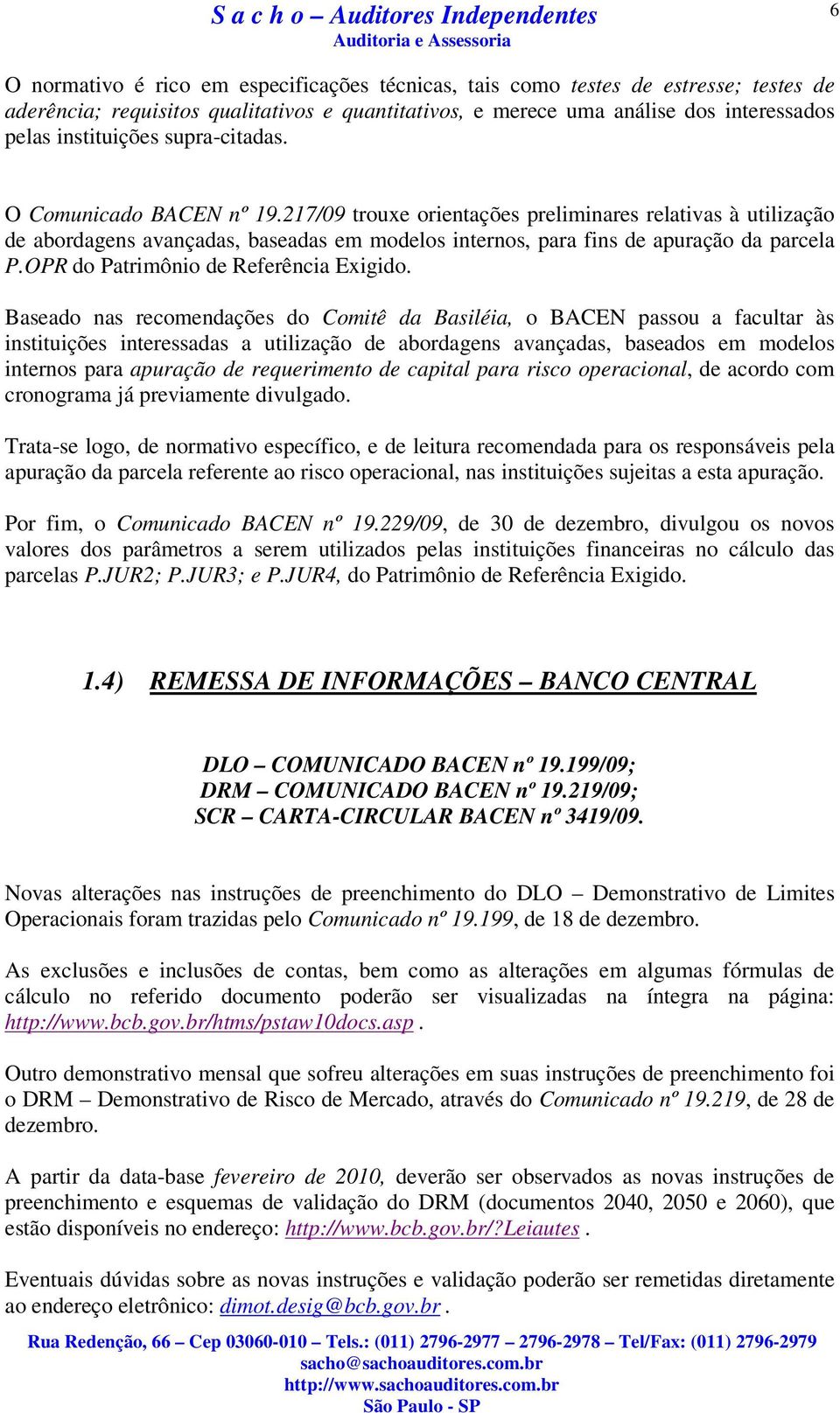 OPR do Patrimônio de Referência Exigido.