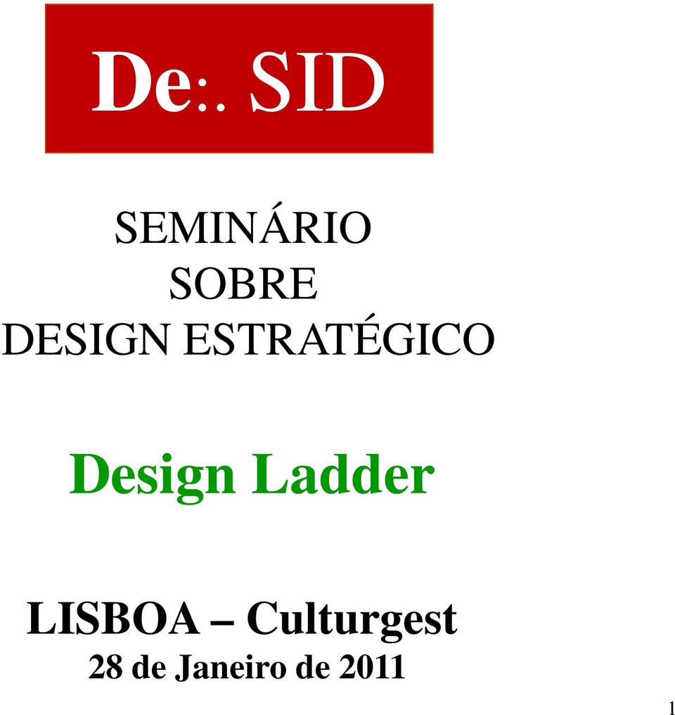 Design Ladder LISBOA