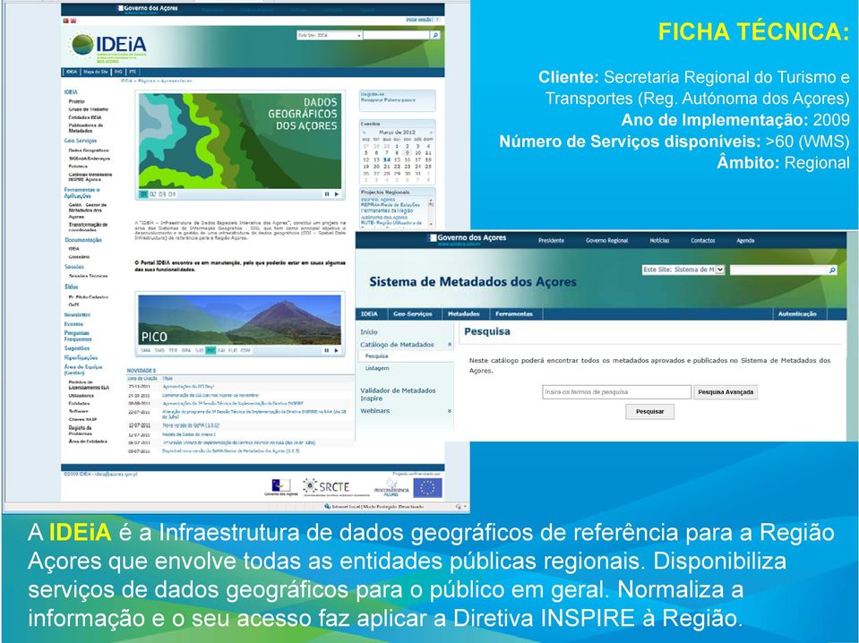 é a Infraestrutura de dados geográficos de referência para a Região Açores que envolve todas as entidades públicas