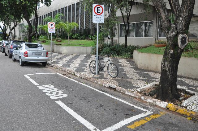 Estacionamento público - % do total de vagas