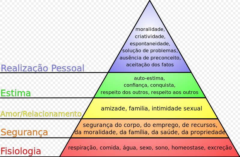 Embora represente a motivação dos indivíduos, a partir de um estado de tensão e satisfação, o esquema acima descreve a dimensão biológica humana, sendo considerado insuficiente para explicar as