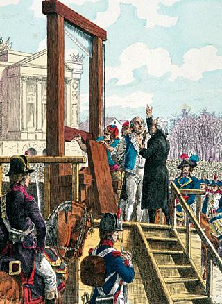 Luís XVI foi decapitado,