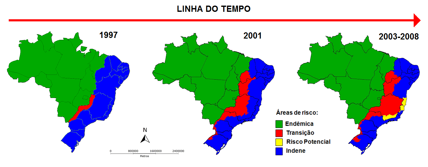 Ampliação das áreas de risco de