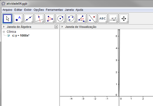 É possível mudar a lei de associação de uma função já definida! Basta dar um clique duplo na lei que define a função na Janela de Álgebra, digitar a nova expressão e, então pressionar a tecla (ENTER)!