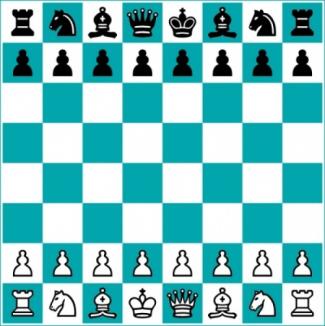 Tabuleiro do jogo de Xadrez 3. Xadrez e Matemática O jogo de xadrez tem uma estreita relação com as ciências exatas.