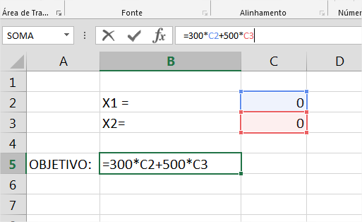 UTILIZANDO SOLVER DO EXCEL: Crie a função