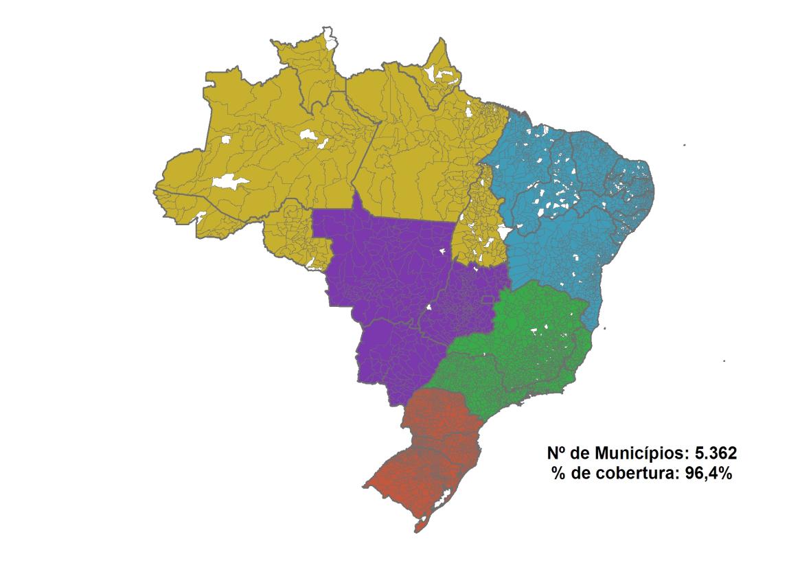 Ampliação da cobertura no país Cartão BNDES: evolução da cobertura (2005 a 2012) 2005 2007 Nº Municípios 286 % Cobertura 5,14% Nº