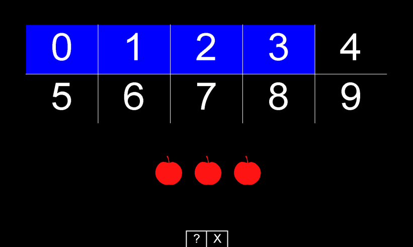 Imagem 02: Jogo dos carimbos Terceiro Jogo Números O terceiro jogo tem um funcionamento semelhante ao primeiro, embora esse utilize números de zero a nove.