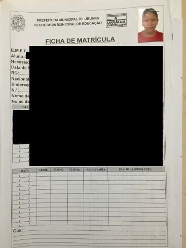 #/Fato# Foto 05 Registro de Frequência da E.M.E.F. Melvin Jones, Uruará (PA), 25 de novembro de Foto 06 Ficha de Matrícula da E.M.E.F. Melvin Jones, Uruará (PA), 25 de novembro de Foto 07 Registro de Frequência da E.