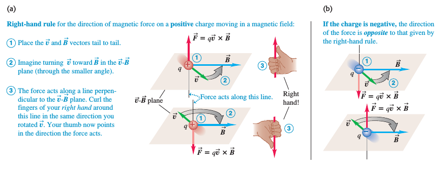 Força Magnética Direção da Força Magnética: Unidade para