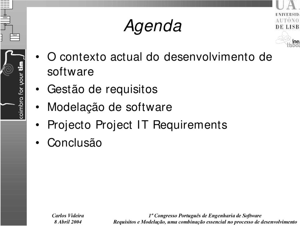 de requisitos Modelação de software