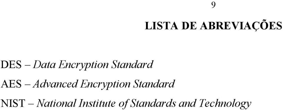 Encryption Standard NIST National