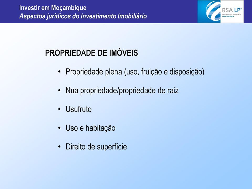 propriedade/propriedade de raiz