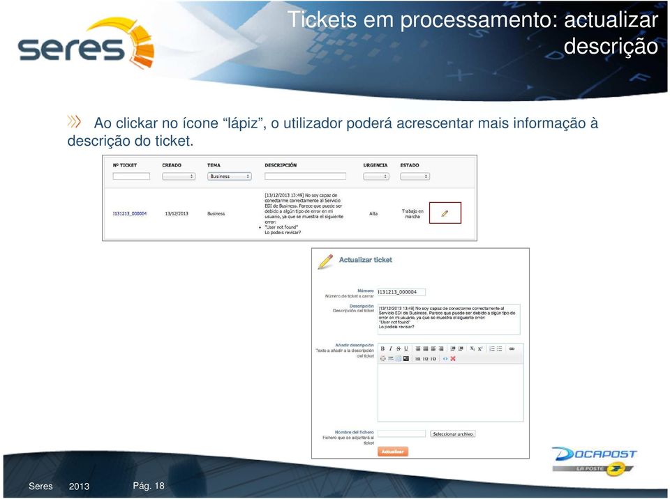 utilizador poderá acrescentar mais