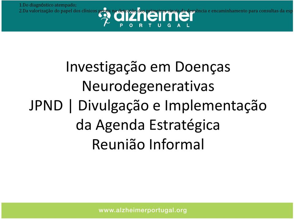 primeiros sinais da demência e encaminhamento para consultas da