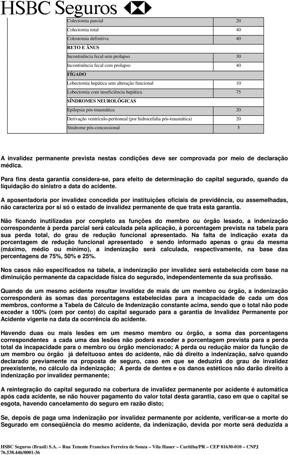 5 A invalidez permanente prevista nestas condições deve ser comprovada por meio de declaração médica.