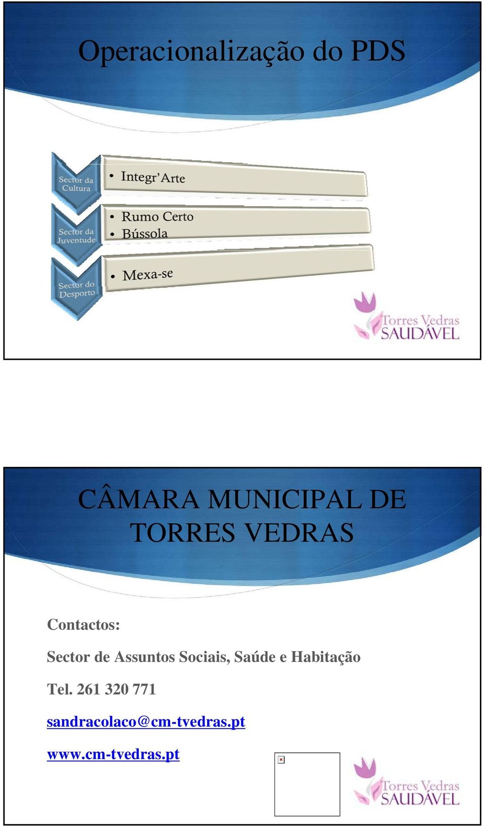 Sociais, Saúde e Habitação Tel.