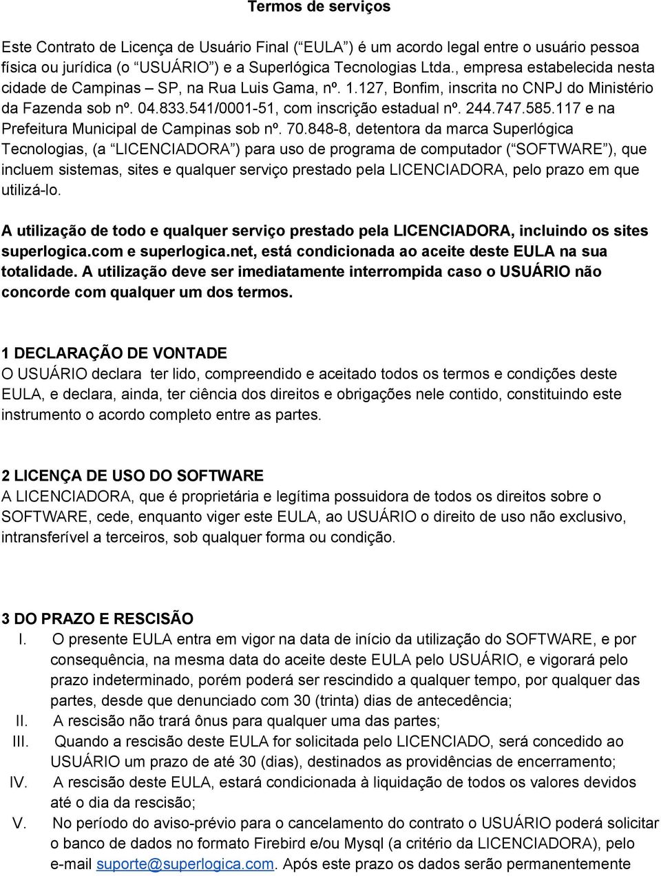 117 e na Prefeitura Municipal de Campinas sob nº. 70.