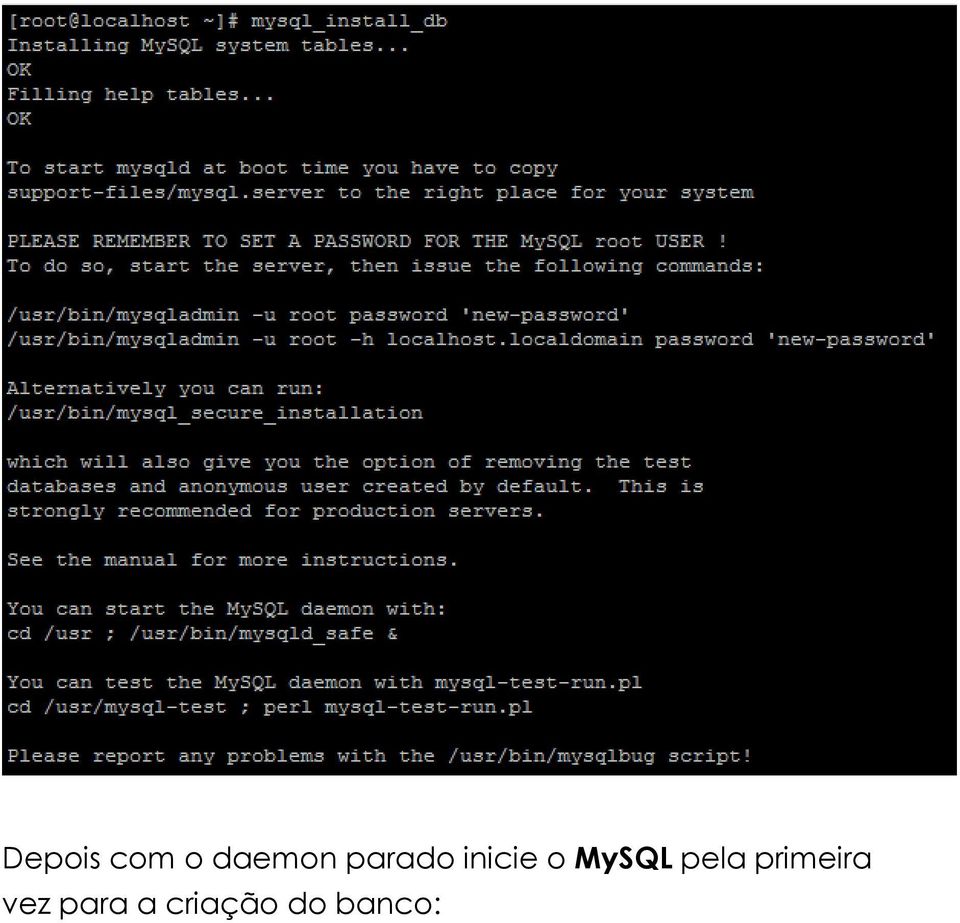 MySQL pela primeira