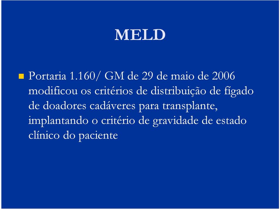 critérios de distribuição de fígado de doadores