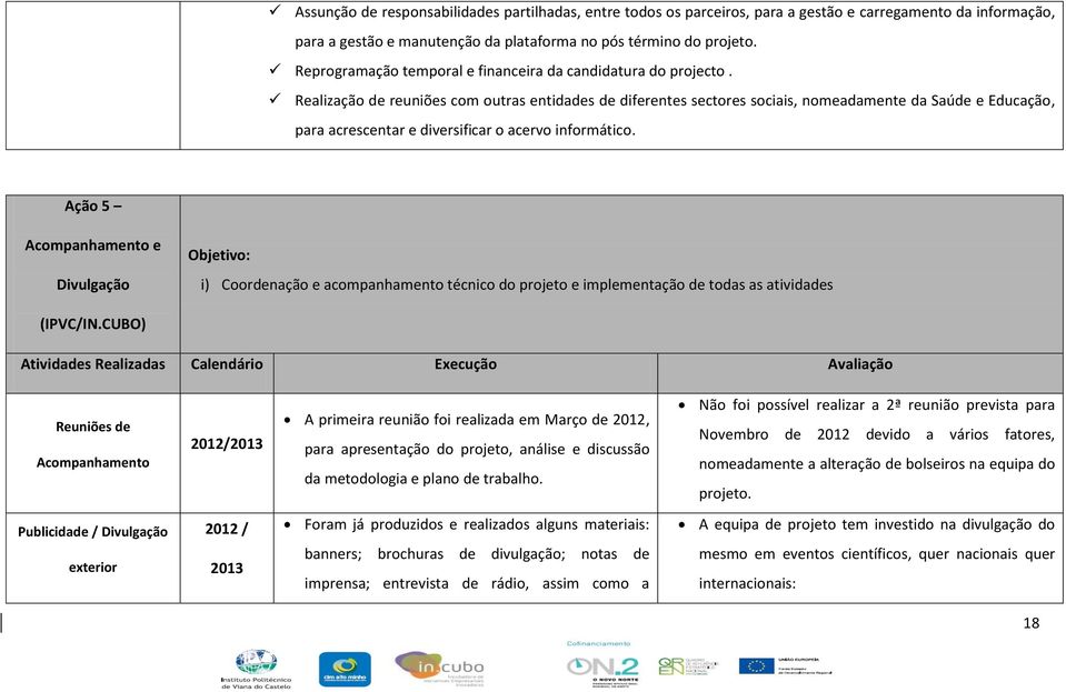 Realização de reuniões com outras entidades de diferentes sectores sociais, nomeadamente da Saúde e Educação, para acrescentar e diversificar o acervo informático.