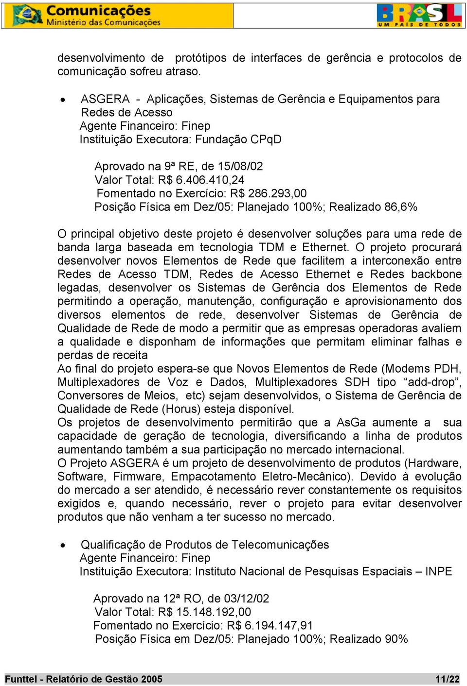 410,24 Fomentado no Exercício: R$ 286.