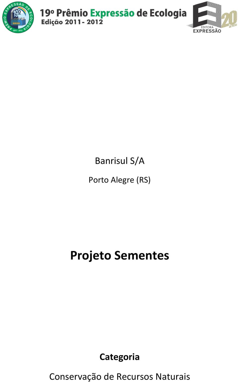 Sementes Categoria