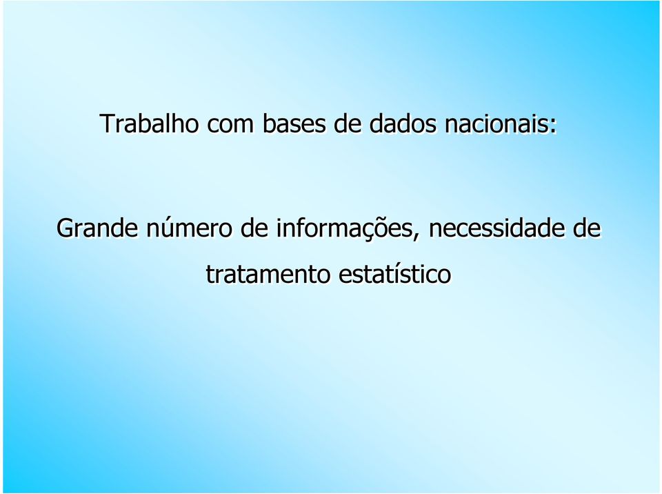 número de informações,