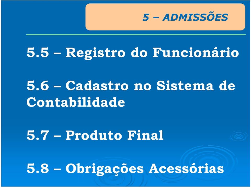 6 Cadastro no Sistema de