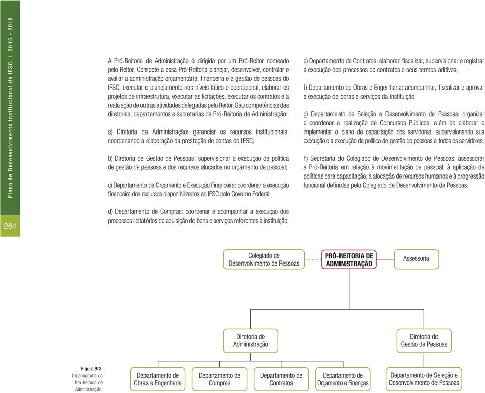 operacional, elaborar os projetos de infraestrutura, executar as licitações, executar os contratos e a realização de outras atividades delegadas pelo Reitor.