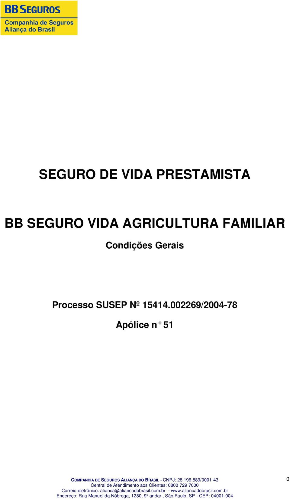 Condições Gerais Processo SUSEP