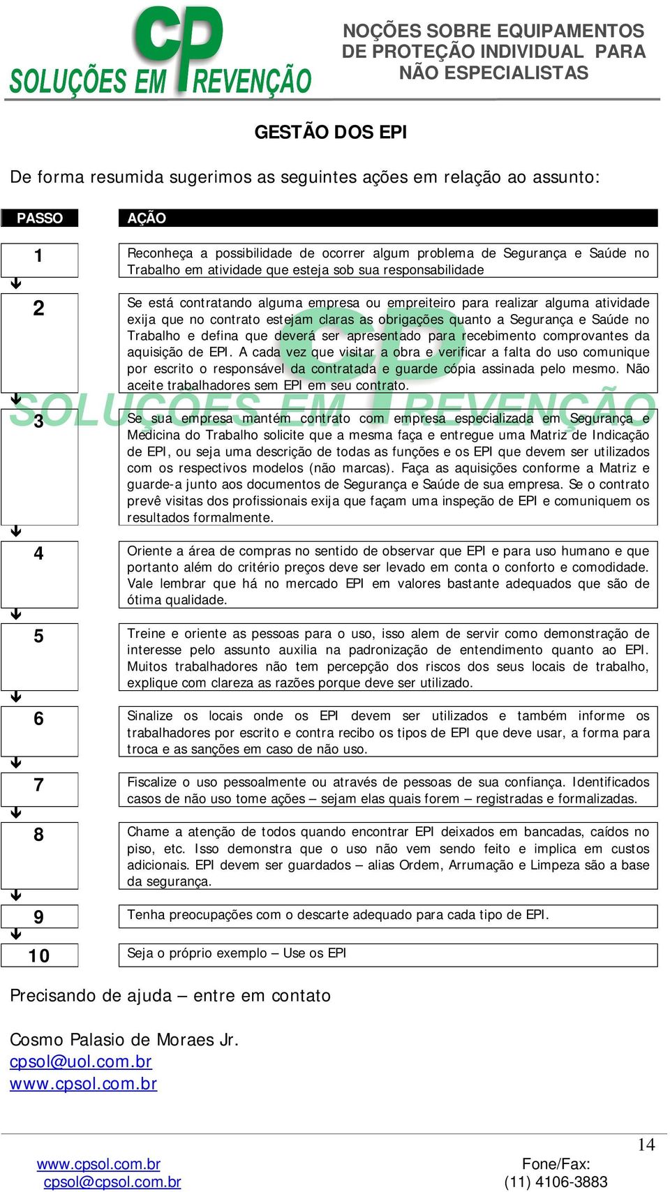 Trabalho e defina que deverá ser apresentado para recebimento comprovantes da aquisição de EPI.