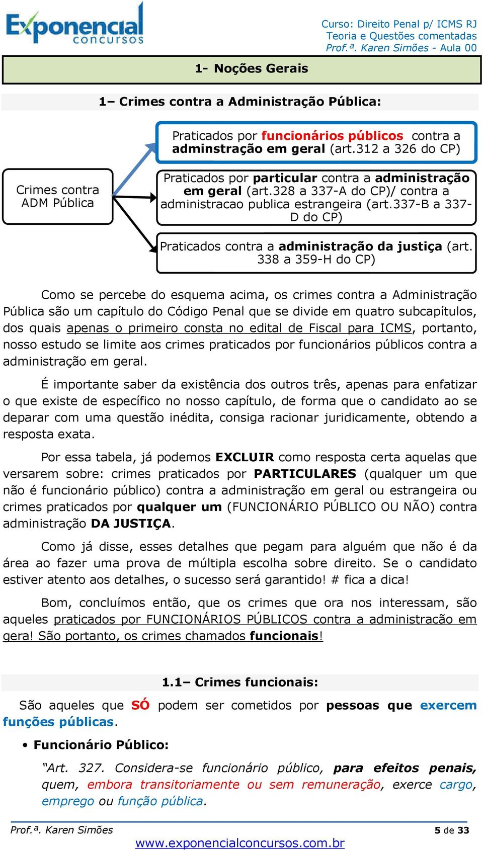 337-b a 337- D do CP) Praticados contra a administração da justiça (art.