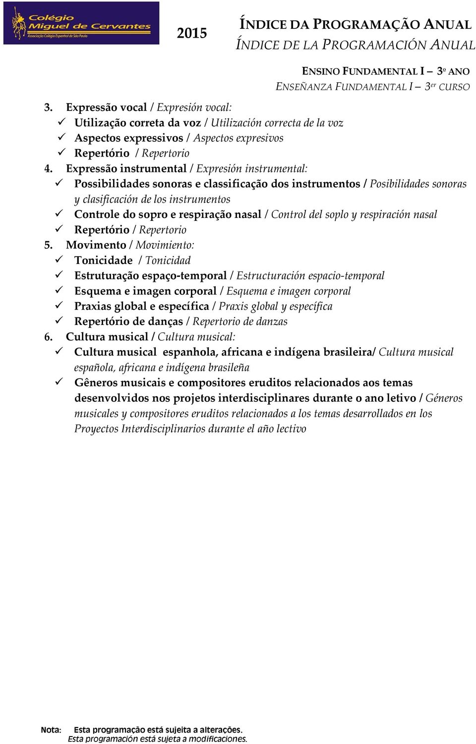 nasal / Control del soplo y respiración nasal Repertório / Repertorio 5.