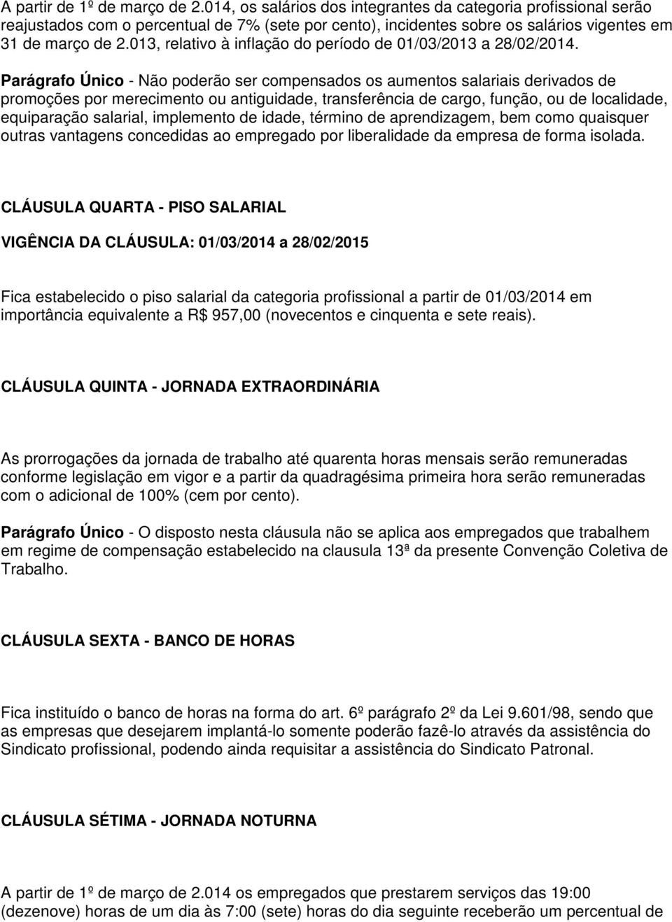 013, relativo à inflação do período de 01/03/2013 a 28/02/2014.