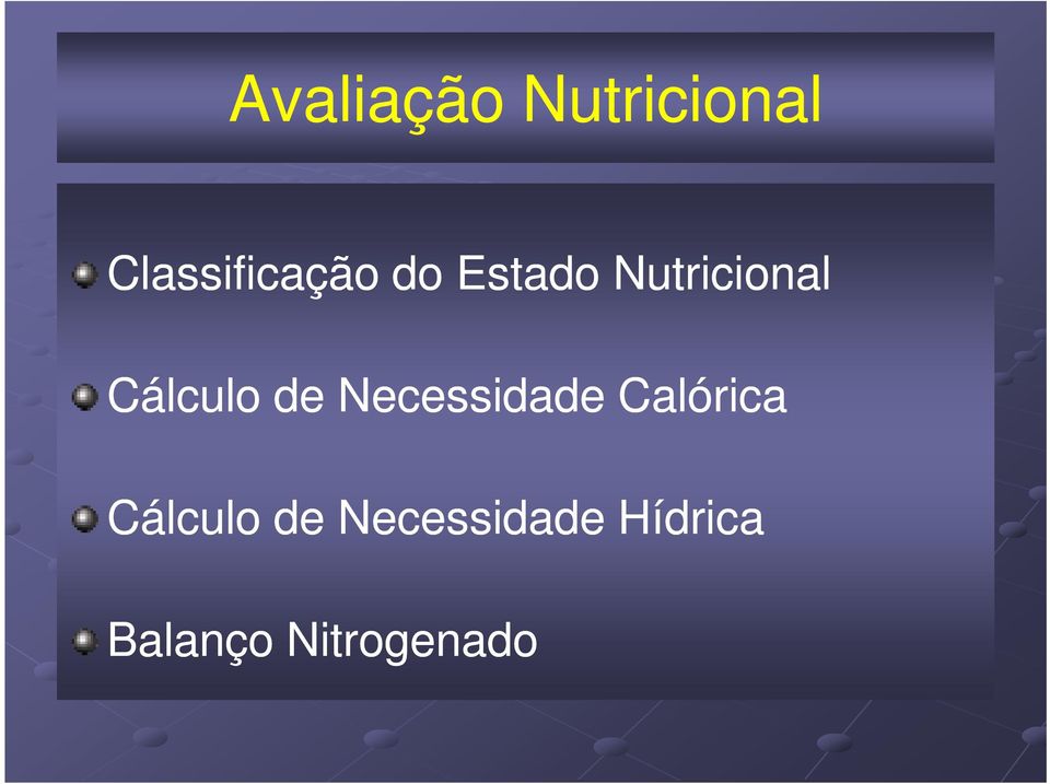 Nutricional Cálculo de Necessidade