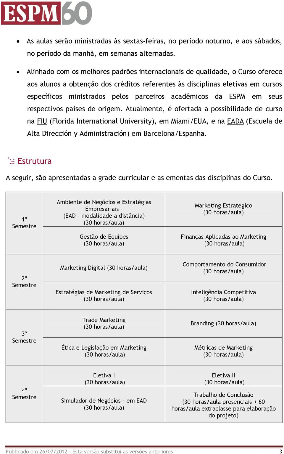 acadêmicos da ESPM em seus respectivos países de origem.