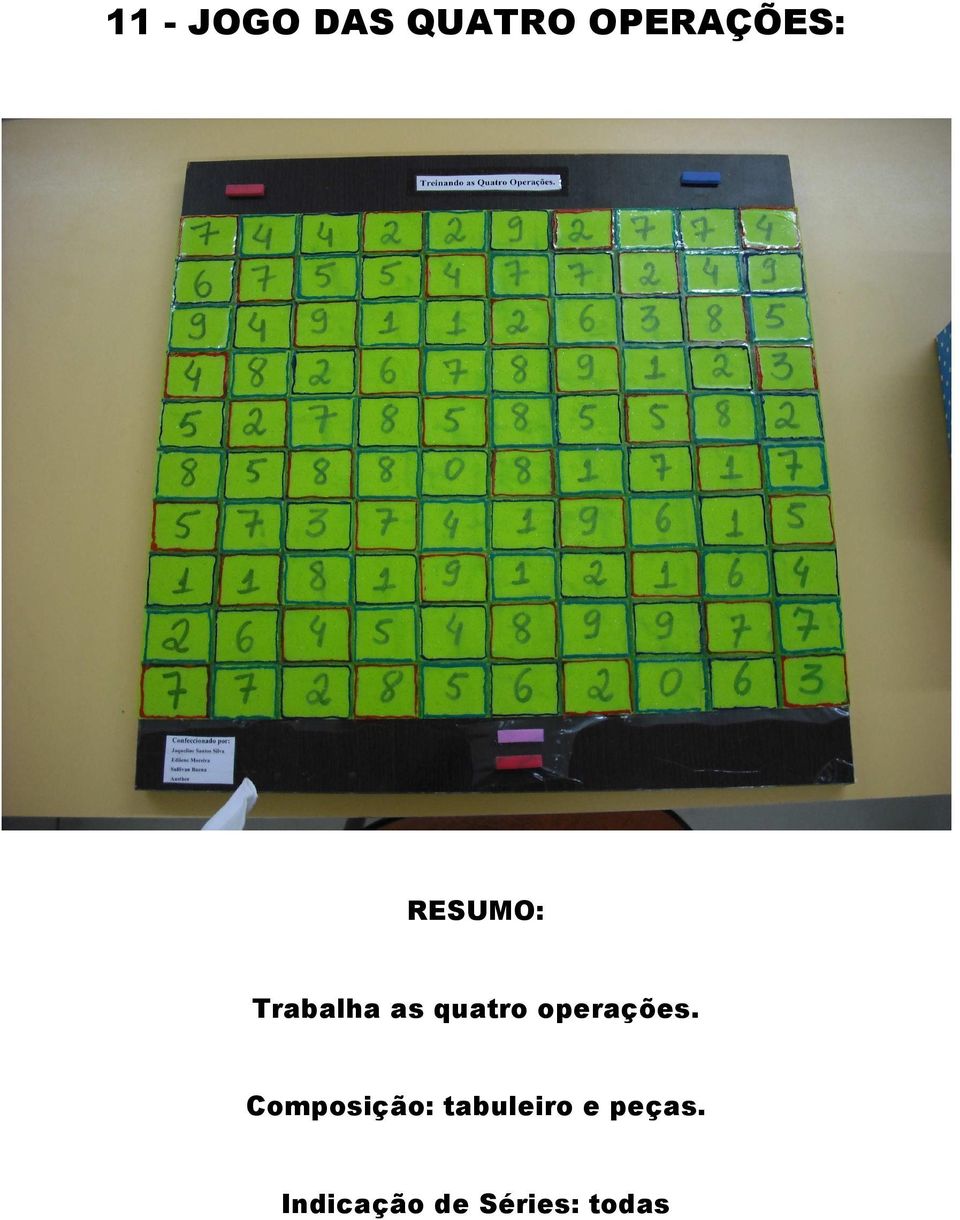 quatro operações.