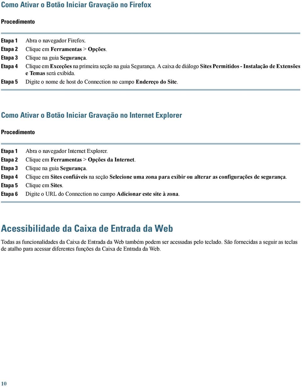 Digite o nome de host do Connection no campo Endereço do Site.