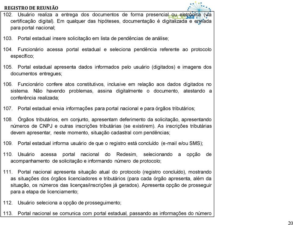 Portal estadual apresenta dados informados pelo usuário (digitados) e imagens dos documentos entregues; 106.