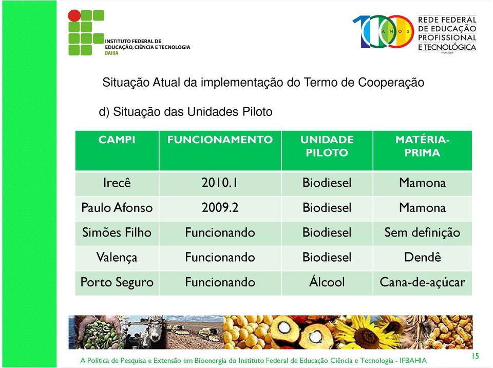 1 Biodiesel Mamona Paulo Afonso 2009.