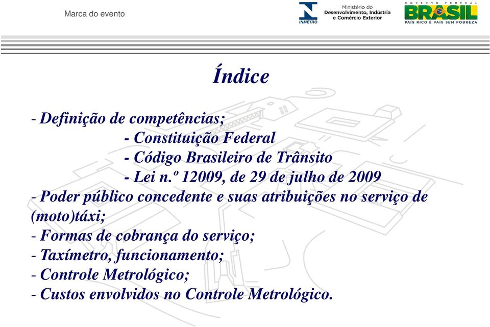 º 12009, de 29 de julho de 2009 - Poder público concedente e suas atribuições no